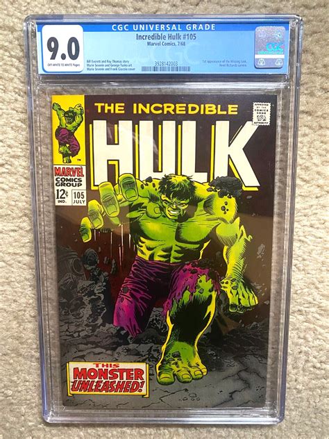 Marvel The Incredible Hulk Cgc Graded Missing Link St App R