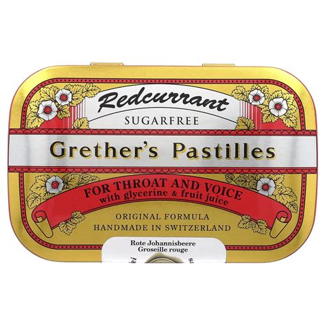 Grether's Pastilles - Grether's Pastilles For Throat and Voice, Sugar Free, Redcurrant, 24 ...