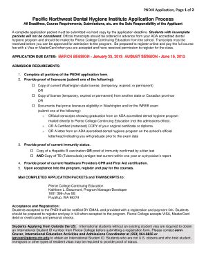 Fillable Online Pierce Ctc Pndhi Application Form Adobe Pdf Format