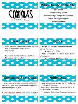 Comma Review Flipchart By Brittany Ensminger Tpt