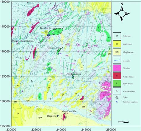 Geological Map Showing The Bimodal Magmatic Plutonism Of Central