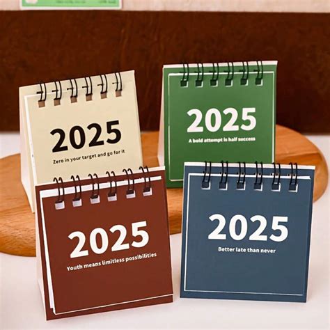 Calendrier De Bureau Mini Avec 2025 Citations Inspirantes Vue