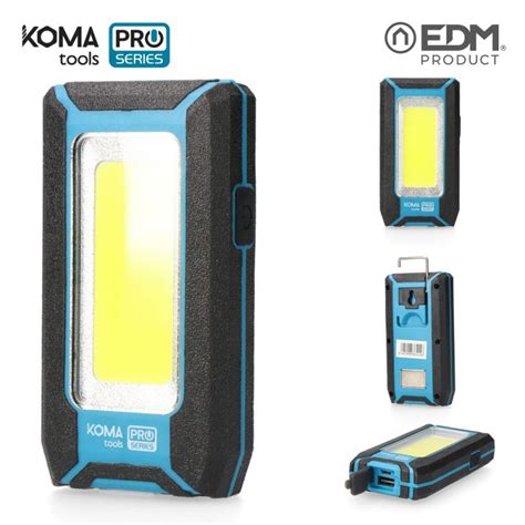 Linterna De Trabajo Led Cob Recargable USB 500 Lumen 8W KOMA TOOLS