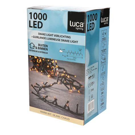 Luca Lighting Kerstverlichting 1000 Lampjes Warm Wit 20 M