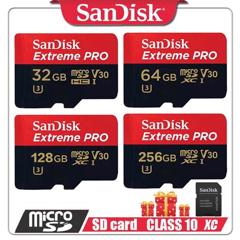 Cartão De Memória Sandisk U3 128GB 32GB 64GB 256GB 512GB SD C10 A2 90MB