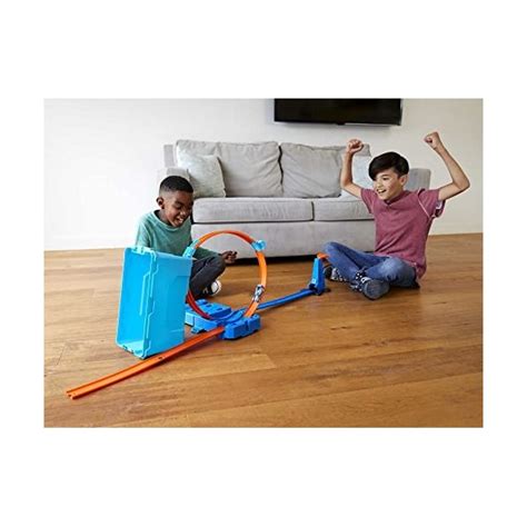 Hot Wheels Track Builder Coffret Boite De Construction Boucle Jeu