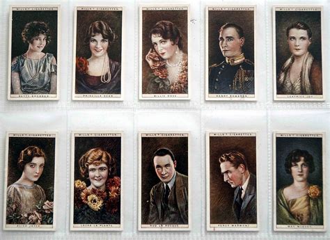 Full Set Of 50 Cigarette Cards Cinema Stars 1926 At The Book Palace