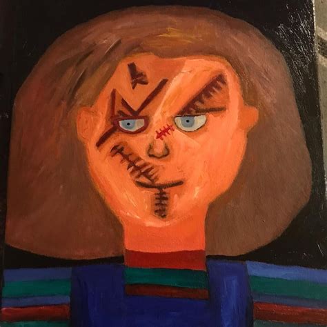 Chucky Painting Etsy