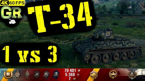 World Of Tanks T 34 Replay 11 Kills 3 1K DMG Patch 1 4 1 YouTube