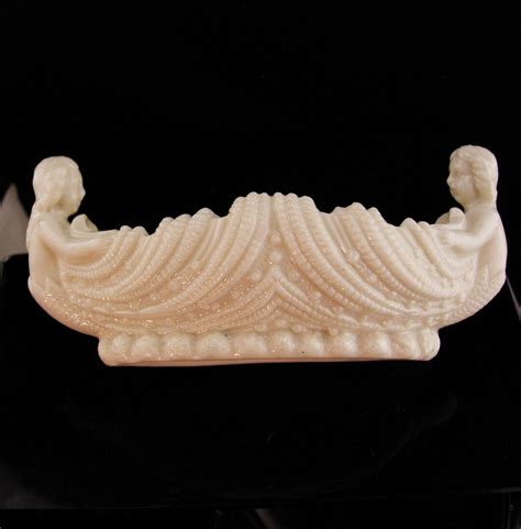 Victorian Mermaid Erotic Nude Trinket Dish White China Soap Dish Nautical Statue Vintage Sea