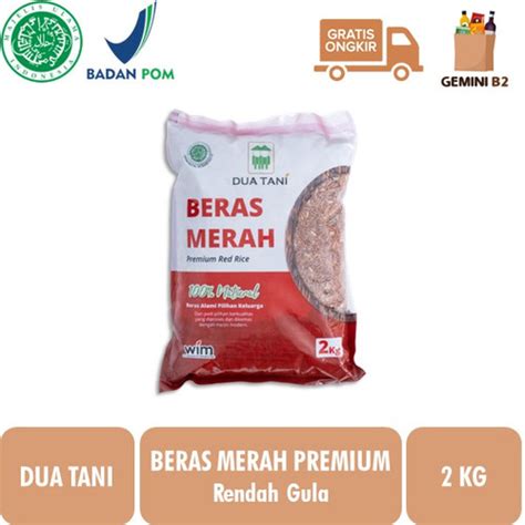 Jual Dua Tani Beras Merah Premium Kg Halal Kota Surabaya Gemini B