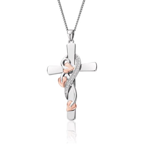 Clogau Tree Of Life Cross Vine Necklace 3STOLCDCP Francis Gaye Jewellers