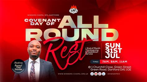 Covenant Day Of All Round Rest Thanksgiving Dedication Service St