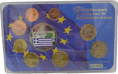 Griechenland 3 88 Euro Medaille 2002 2012 Kursmünzensatz Euro KMS