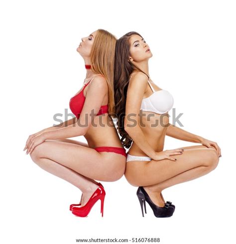 Beautiful Sexy Models Blonde Brunette Women Stock Photo 516076888 Shutterstock