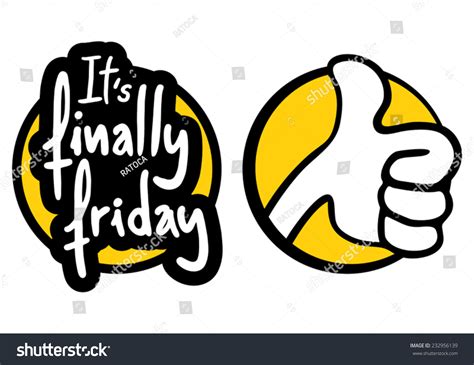 Finally Friday Stock Vector 232956139 Shutterstock