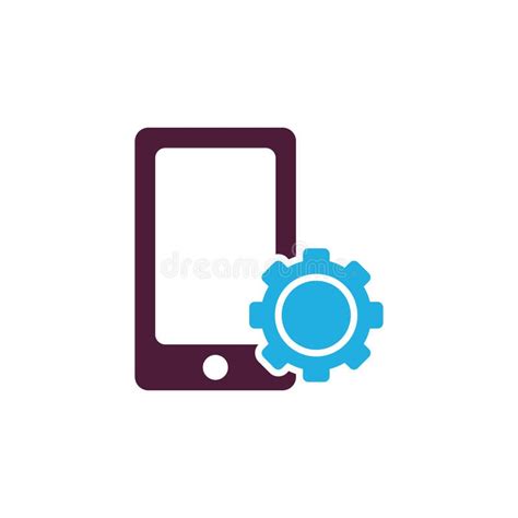 Factory Mobile Logo Icon Design Stock Vector Illustration Of