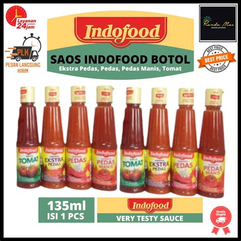 Jual Saus Sambal Indofood Kemasan Botol Kecil 135ml Semua Varian Rasa