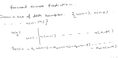 Machine Learning Linear Predictioni Need To Find