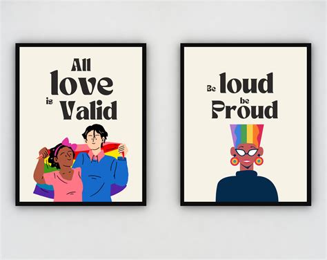 LGBTQ Quotes set of 8 Posters Pride Month Posters LGBTQ - Etsy