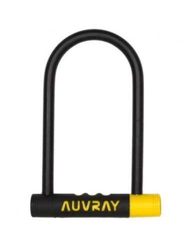 ANTIVOL U ALARM Ø14 mm 128 x 245 mm AVEC SUPPORT AUVRAY