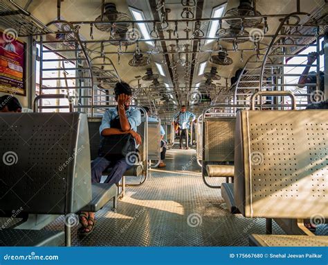 Unidentified Passengers Inside Indian Railway Local Train on Westerna Railway Line Editorial ...