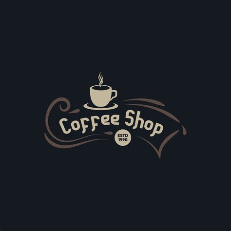 Coffee logo design template. Vector illustration 12202897 Vector Art at ...