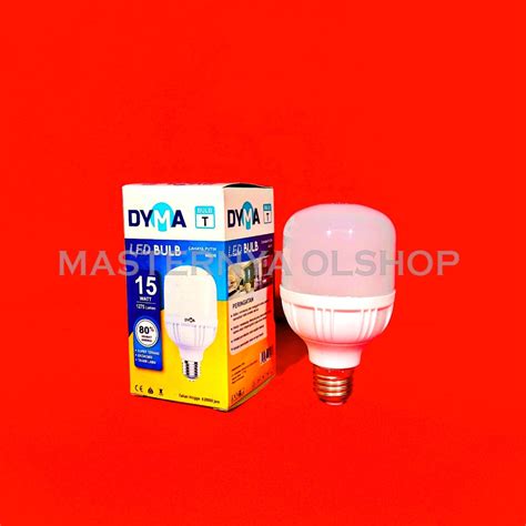 Jual DYMA LAMPU BOHLAM LED 5 10 15 20 30 40 WATT TABUNG BULB T E27 COOL