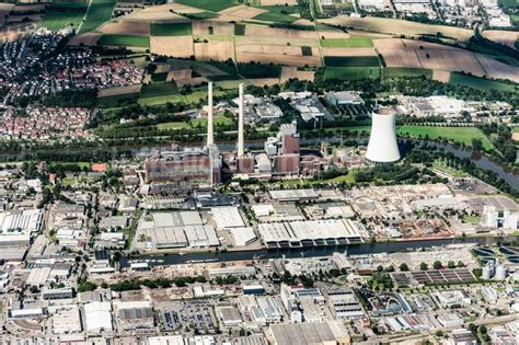 Heilbronn von oben Steinkohlekraftwerk in Heilbronn in Baden Württemberg