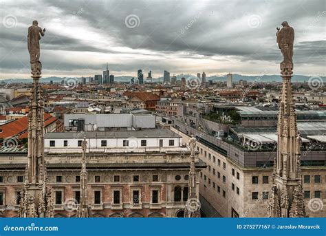 View from Milan Cathedral, Italy Editorial Photography - Image of ...