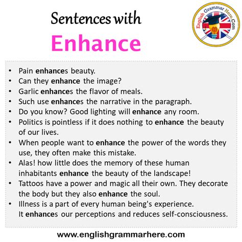 enhance   sentence  english archives english grammar