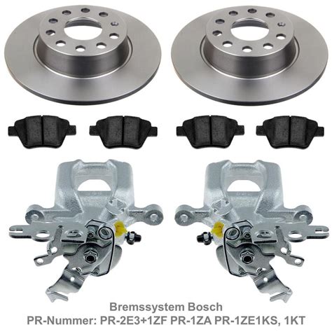 Bremse Hinten Vw Caddy Iii X Bremssattel X Bremsscheibe Bel Ge