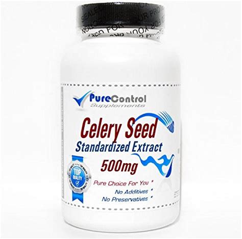 Celery Seed Standardized Extract 500mg 90 Capsules Pure By Purecontrol Supplements