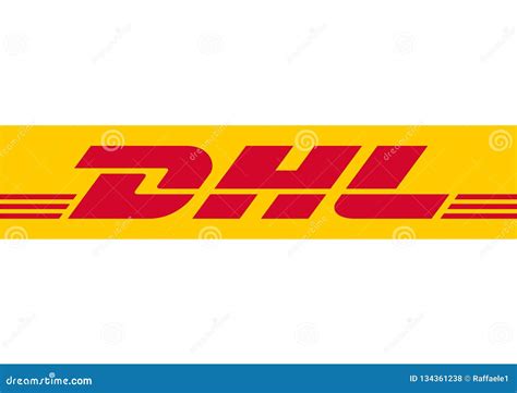 Logo DHL editorial stock photo. Illustration of aviable - 134361238