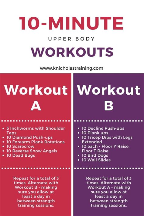 10 Minute Upper Body Workouts Artofit