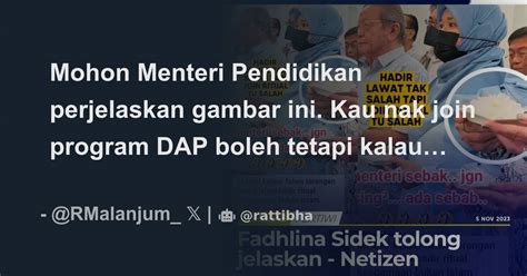 Mohon Menteri Pendidikan Perjelaskan Gambar Ini Kau Nak Join Program