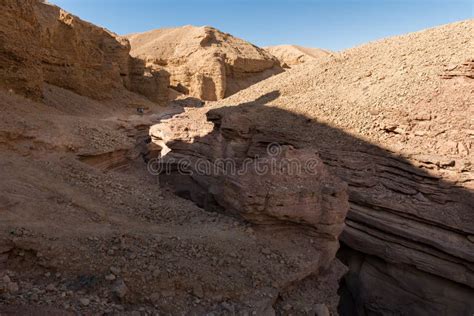 Visiting Red Canyon At Eilat Mountains Stock Image Image Of Canyon