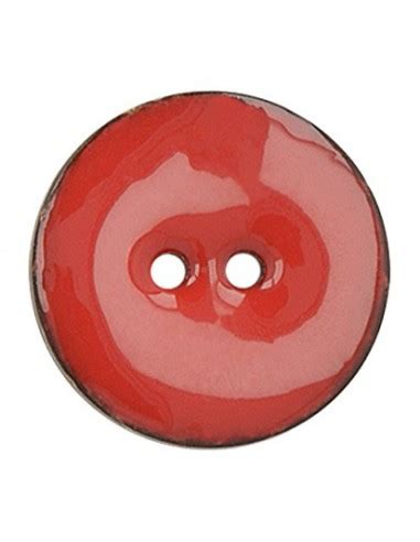 Acheter Bouton Coco Vernis 30mm Rouge Sur La Piqueuse Dans Boutons En Coco