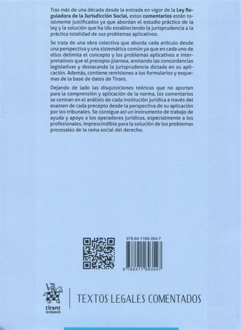 Comentarios a la Ley Reguladora de la Jurisdicción Social 9788411693547