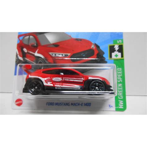 Ford Mustang Mach E Green Speed Hot Wheels Bcn Stock Cars