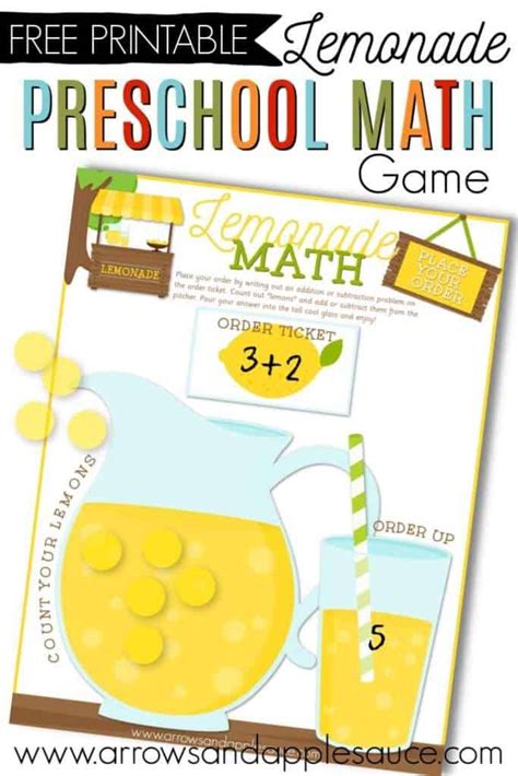 Lemonade Math Game - Homeschool Printables for Free