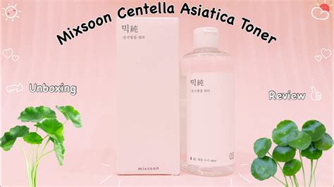 Mixsoon Centella Asiatica Toner Unboxing And Review Youtube