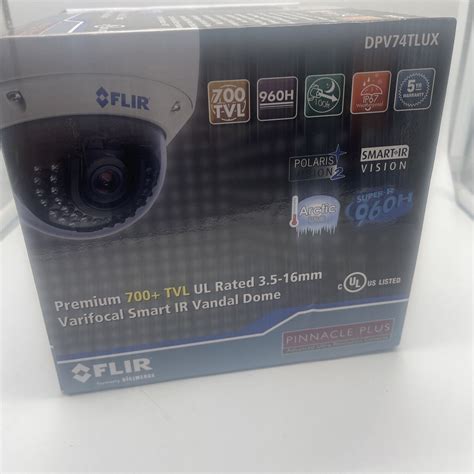 Flir Digimerge Dpv Tlux Premium Tvl Mm Vf Ir Vandal Dome