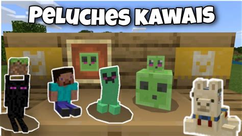 Peluches Kawais De Decoración Para Minecraft Pebedrock Plushies Addon