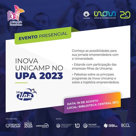 Inova Unicamp No Unicamp De Portas Abertas Upa Inova