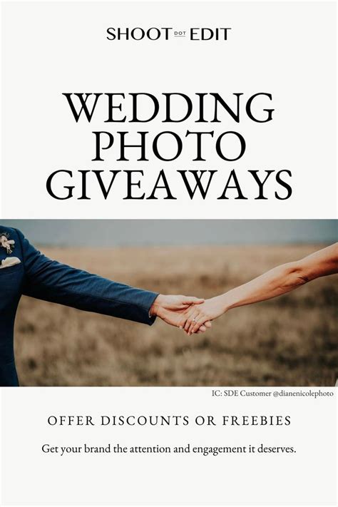 Wedding Photography Giveaway Ideas