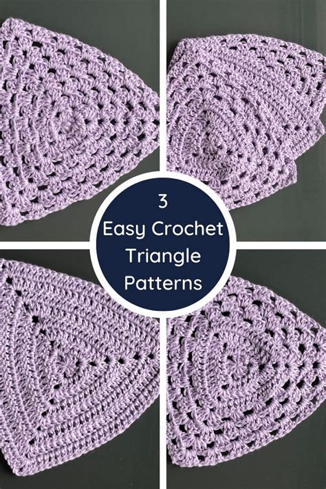 Learn How To Crochet A Triangle With 5 Easy Crochet Triangle Motifs In