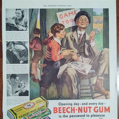 Beech Nut Gum Etsy