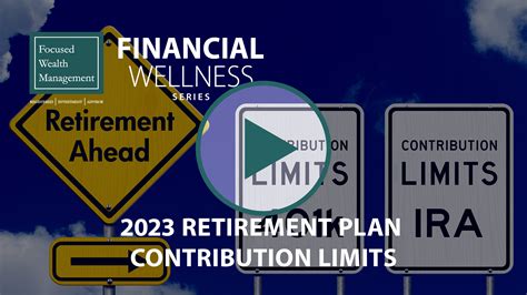 2023 Retirement Plan Contribution Limits Focused Wealth Management