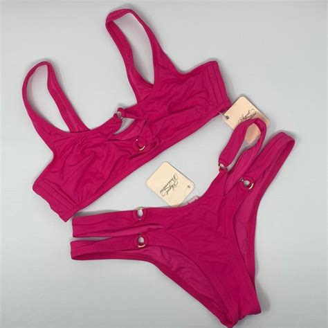 Agent Provocateur Swim Agent Provocateur Sammie Hot Pink Bikini Set Nwt Poshmark